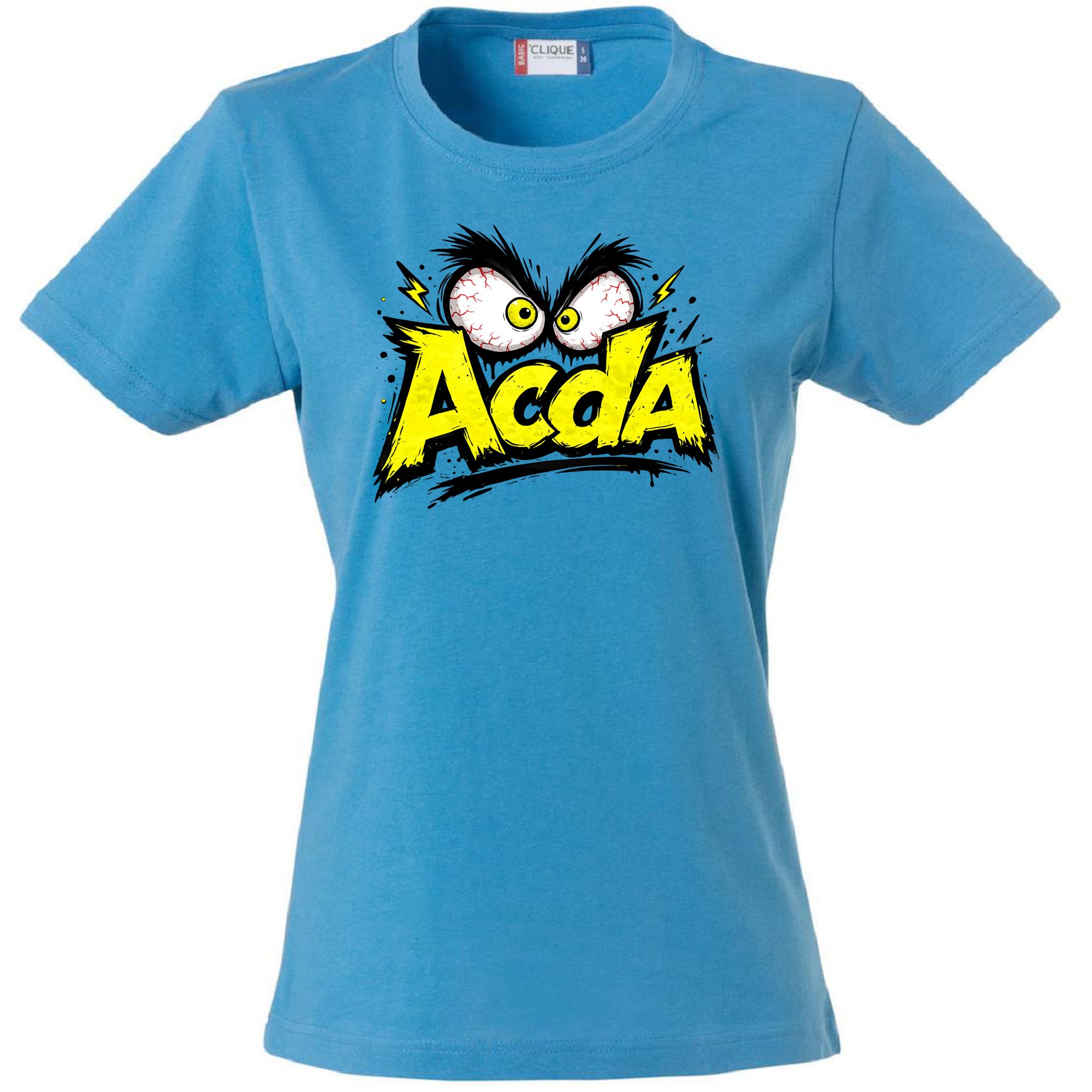 T-Shirt Donna ACDA Acida – Idea regalo – Personalizzabile Con Nom e Sulla Schiena PS 28870-033