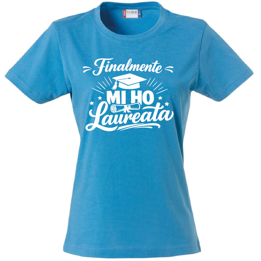 T-Shirt Donna Laurea "Mi ho Laureata" Personalizzabile – Idea regalo – PS 28870-029