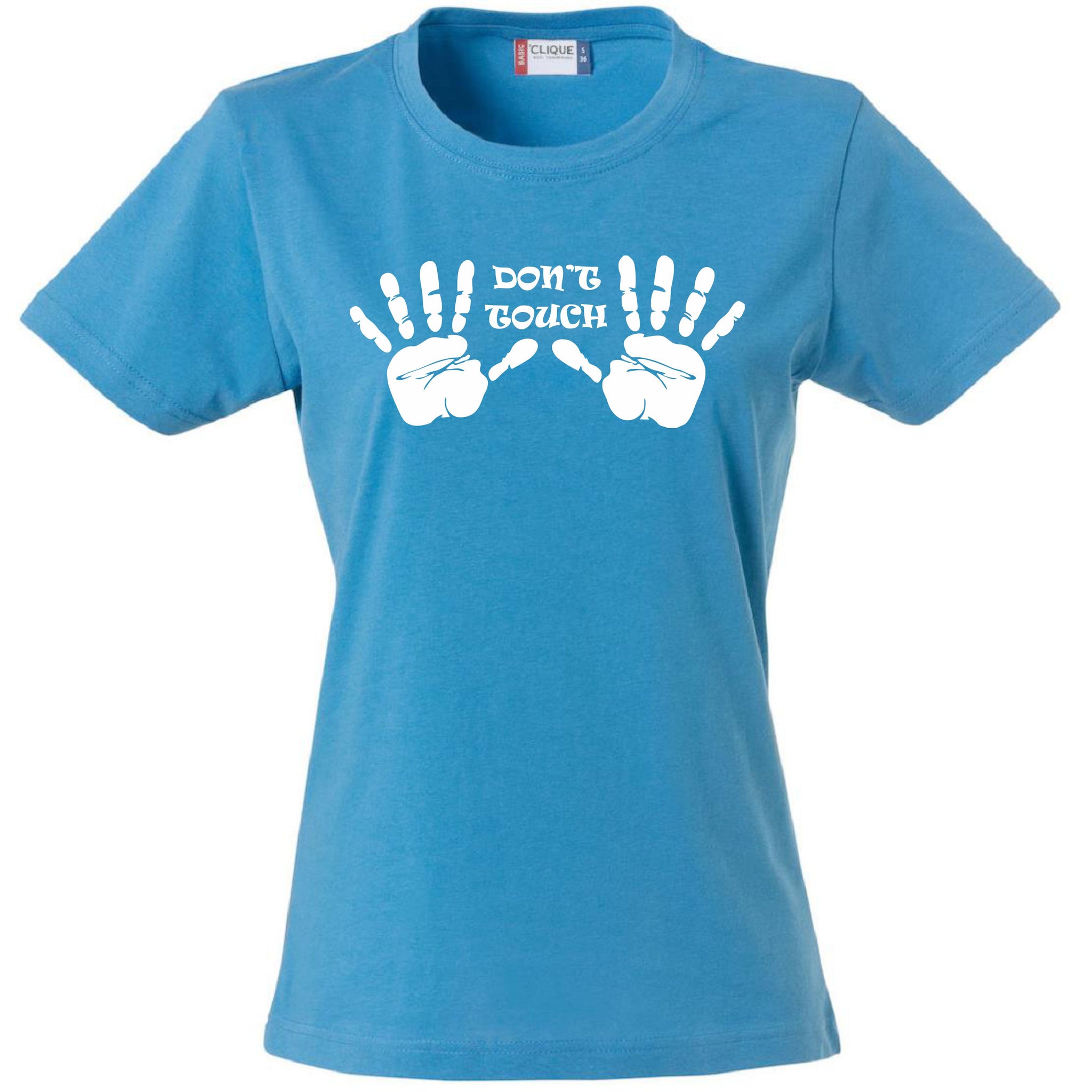T-Shirt Donna “Don’t Touch” Maglietta Aderente Maniche Corte – PS 28870-008