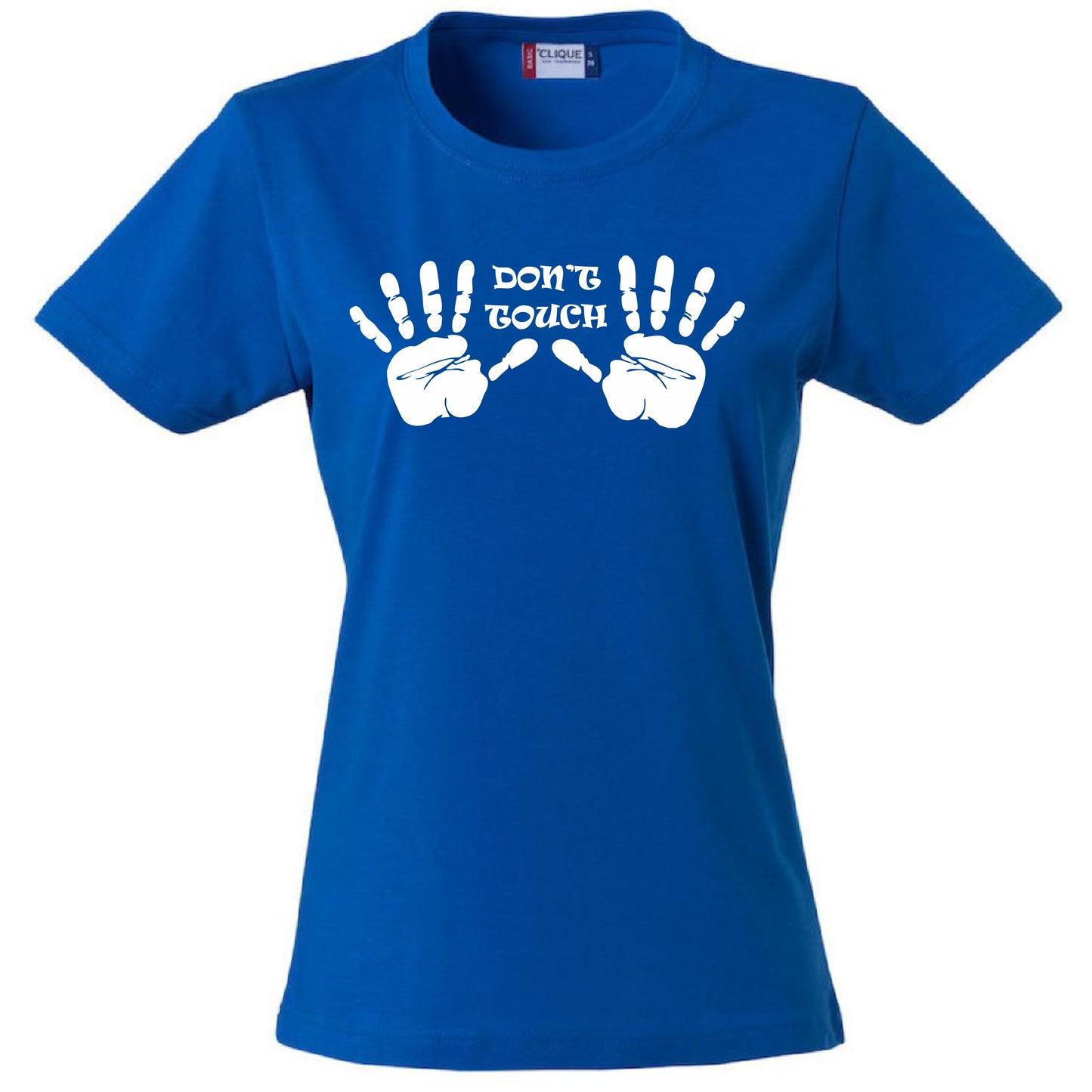 T-Shirt Donna “Don’t Touch” Maglietta Aderente Maniche Corte – PS 28870-008