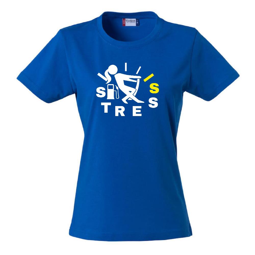 T-Shirt “Pieno di Stress” – Maglietta Simpatica Manica Corta – PS 28870-A019