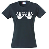 T-Shirt Donna “Don’t Touch” Maglietta Aderente Maniche Corte – PS 28870-008