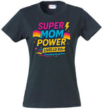 T-Shirt Donna Super Mom Power Anni 80– Idea Regalo Festa della Mamma – PS 28870-027