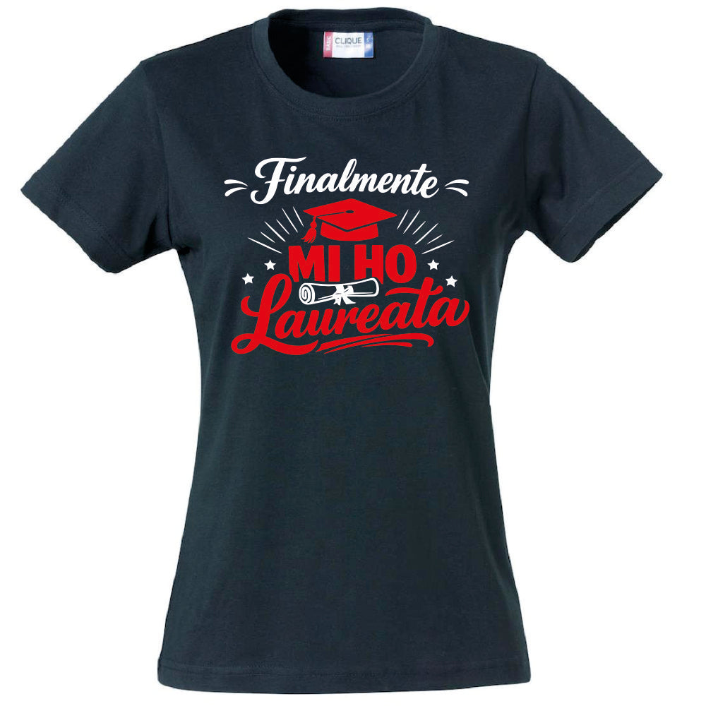 T-Shirt Donna Laurea "Mi ho Laureata" Personalizzabile – Idea regalo – PS 28870-029