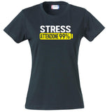 T-Shirt Donna Stress Attenzione 99%  – Idea Regalo per Mamma, Zia, Nonna o Amica – PS 28870-002