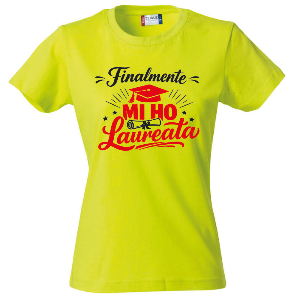 T-Shirt Donna Laurea "Mi ho Laureata" Personalizzabile – Idea regalo – PS 28870-029