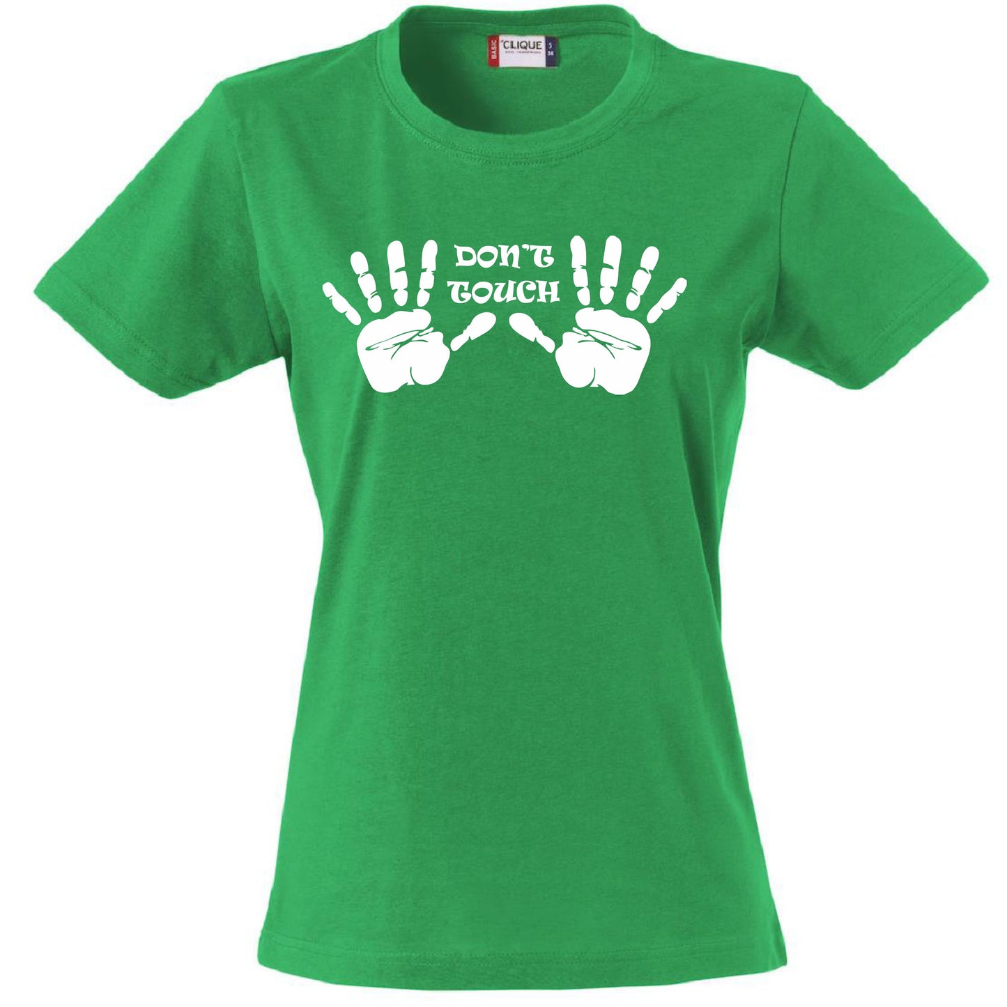 T-Shirt Donna “Don’t Touch” Maglietta Aderente Maniche Corte – PS 28870-008