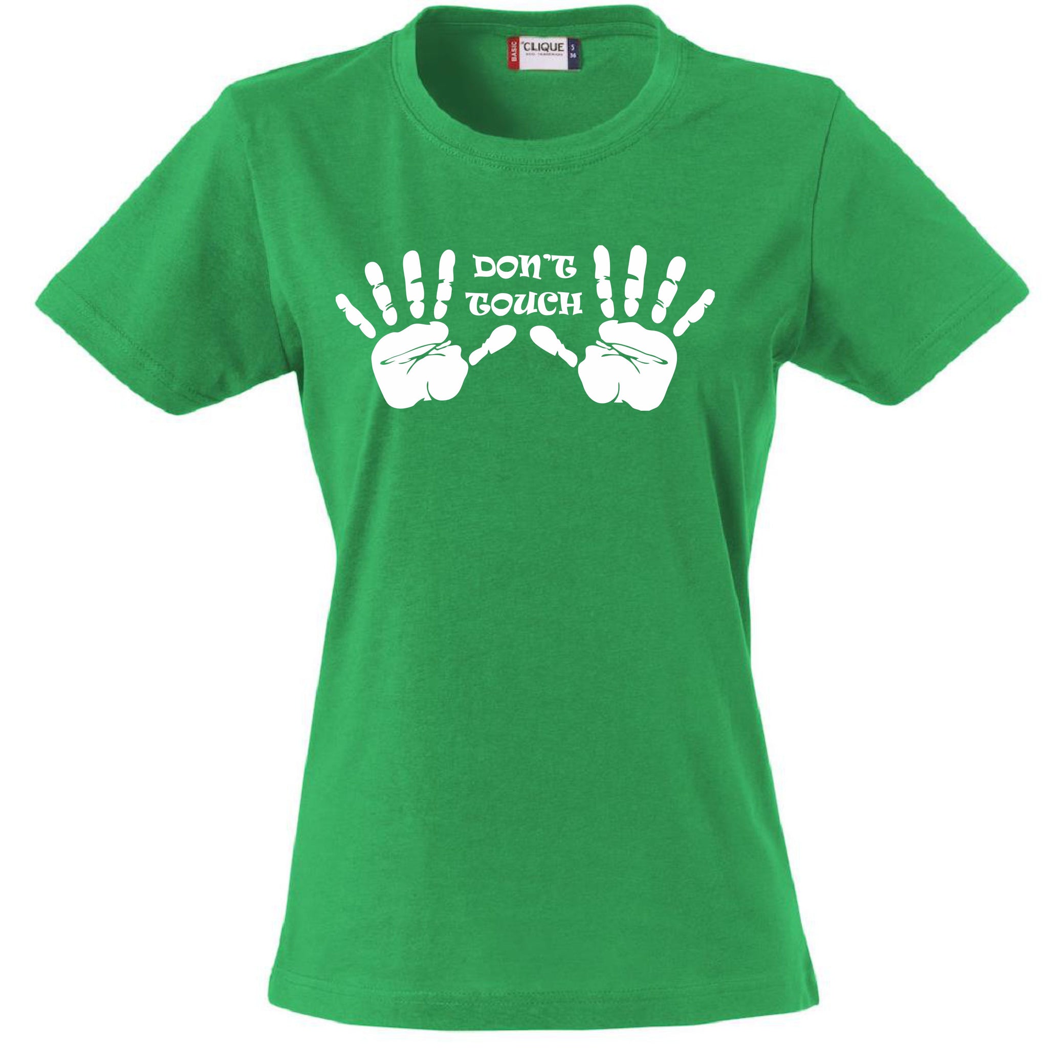 T-Shirt Donna “Don’t Touch” Maglietta Aderente Maniche Corte – PS 28870-008