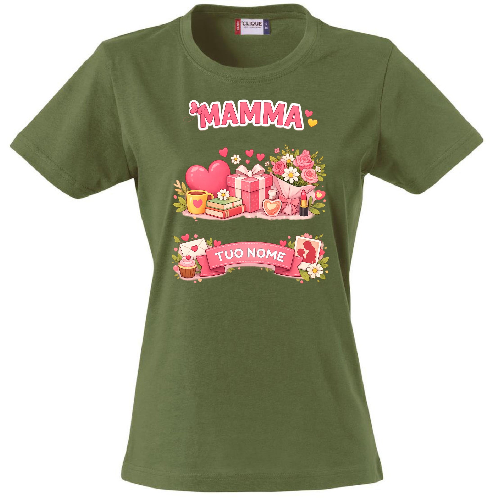 T-Shirt Donna Festa Della Mamma ,  Personalizzabile – Idea regalo – PS 28870-031