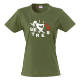 T-Shirt “Pieno di Stress” – Maglietta Simpatica Manica Corta – PS 28870-A019