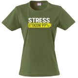 T-Shirt Donna Stress Attenzione 99%  – Idea Regalo per Mamma, Zia, Nonna o Amica – PS 28870-002