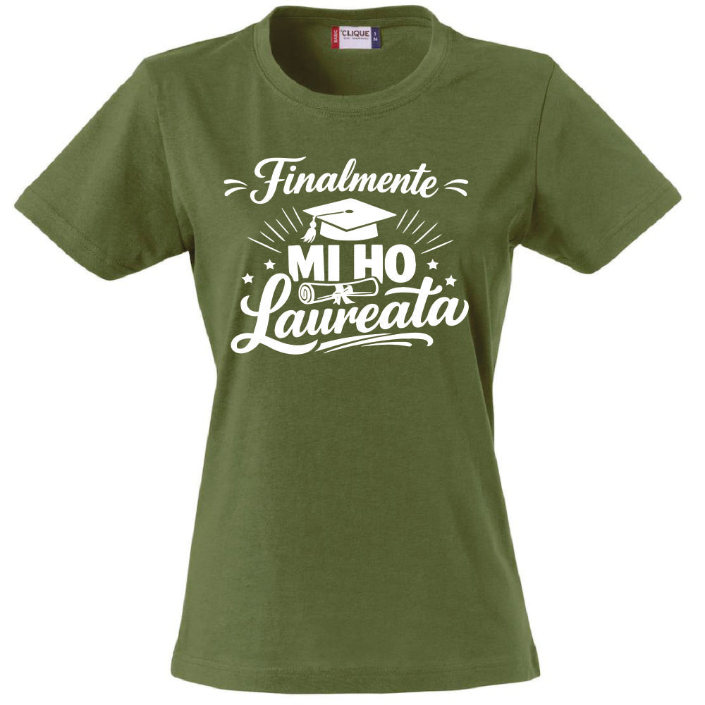 T-Shirt Donna Laurea "Mi ho Laureata" Personalizzabile – Idea regalo – PS 28870-029