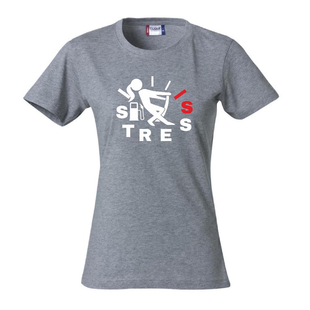 T-Shirt “Pieno di Stress” – Maglietta Simpatica Manica Corta – PS 28870-A019