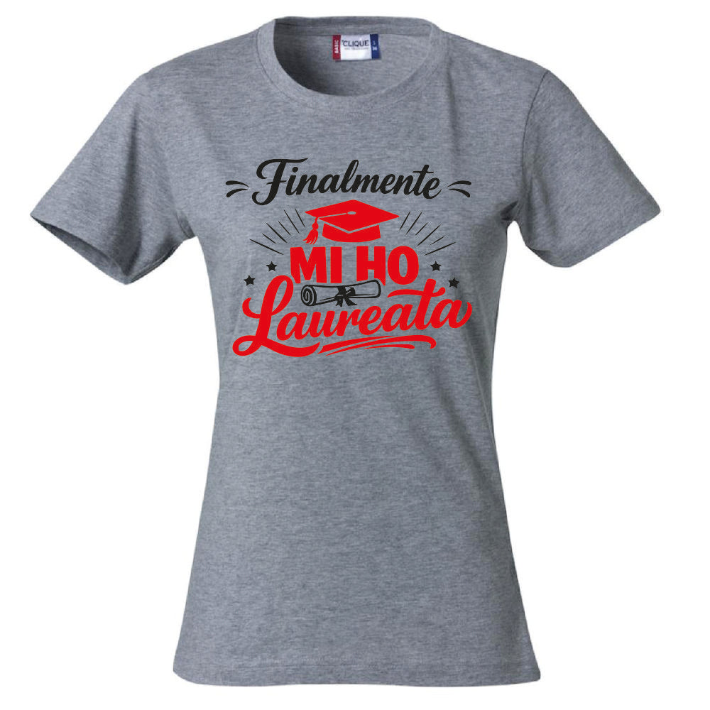 T-Shirt Donna Laurea "Mi ho Laureata" Personalizzabile – Idea regalo – PS 28870-029