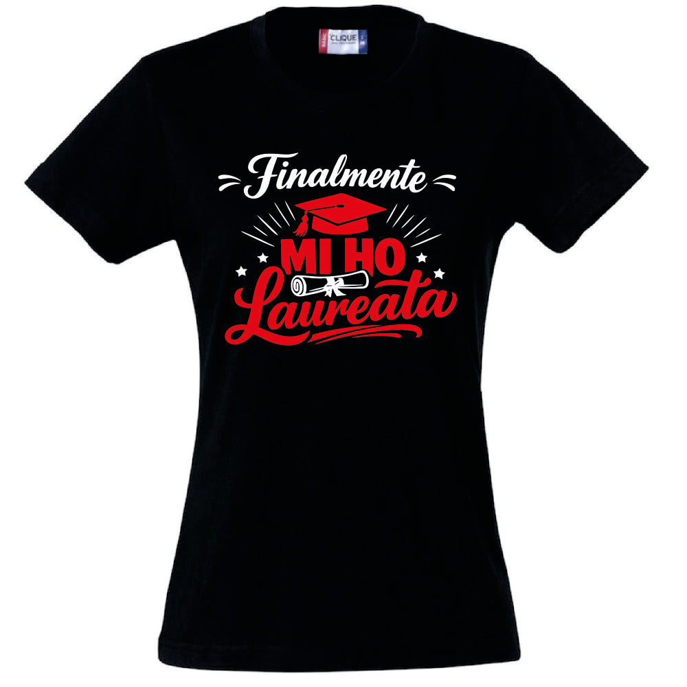 T-Shirt Donna Laurea "Mi ho Laureata" Personalizzabile – Idea regalo – PS 28870-029