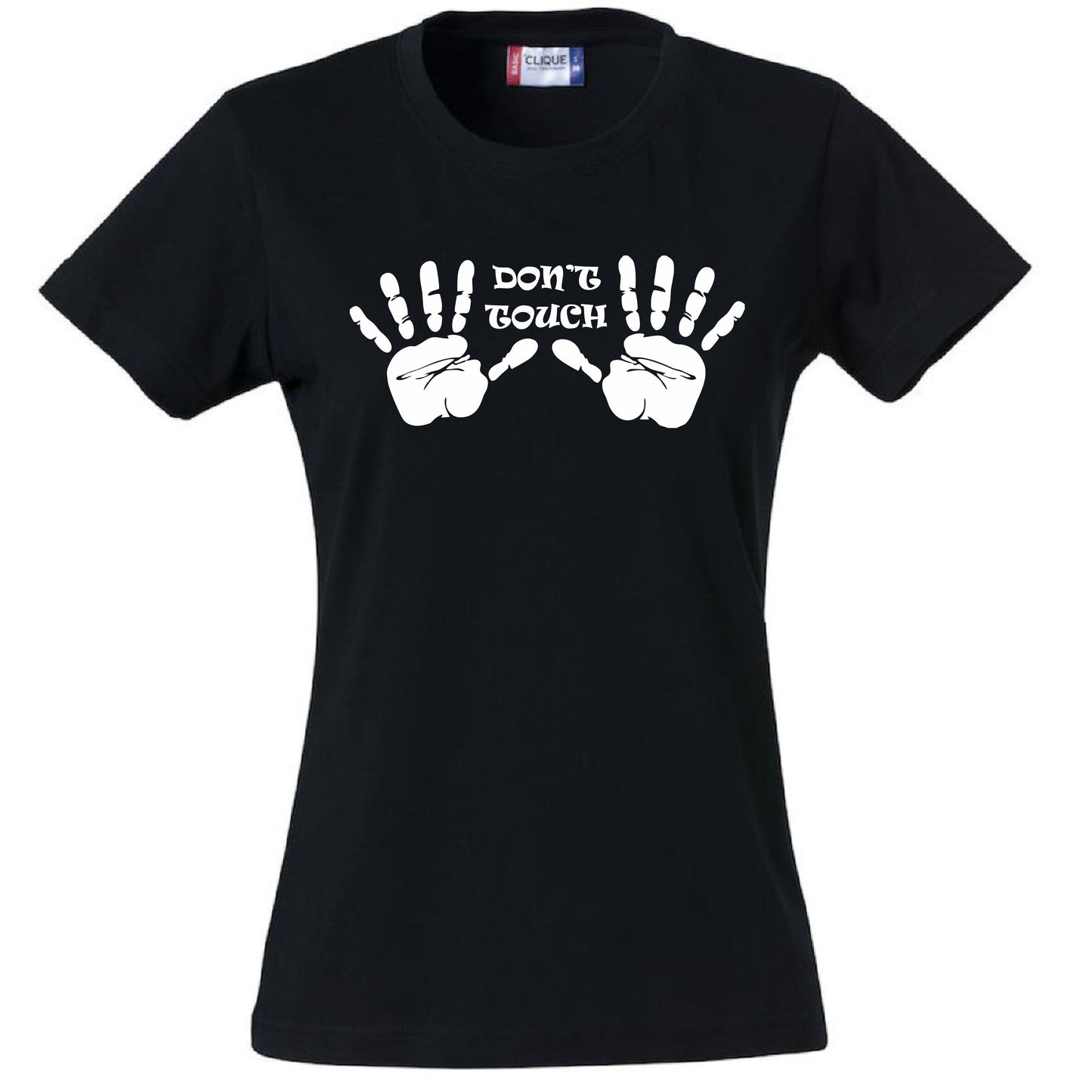 T-Shirt Donna “Don’t Touch” Maglietta Aderente Maniche Corte – PS 28870-008