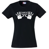 T-Shirt Donna “Don’t Touch” Maglietta Aderente Maniche Corte – PS 28870-008