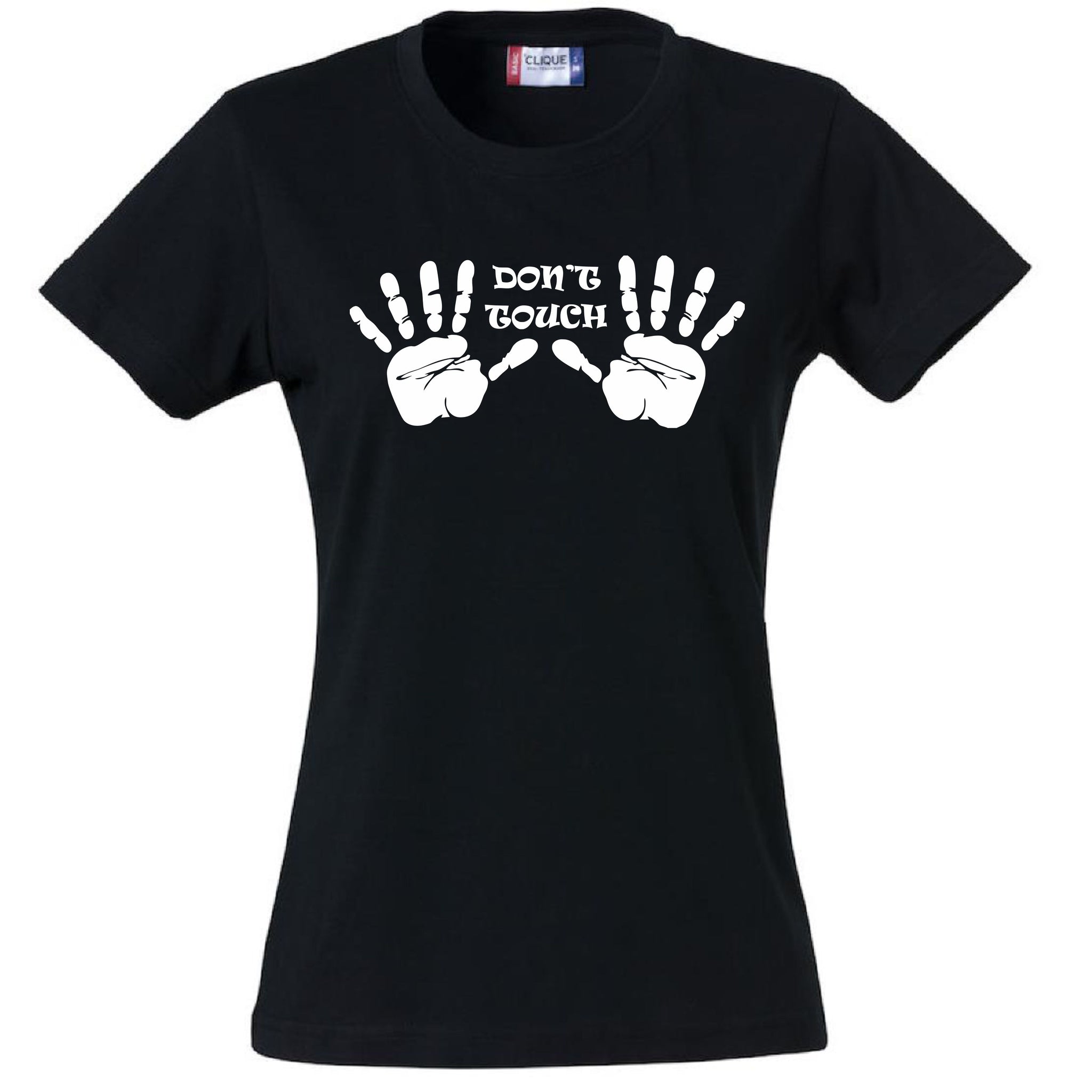 T-Shirt Donna “Don’t Touch” Maglietta Aderente Maniche Corte – PS 28870-008