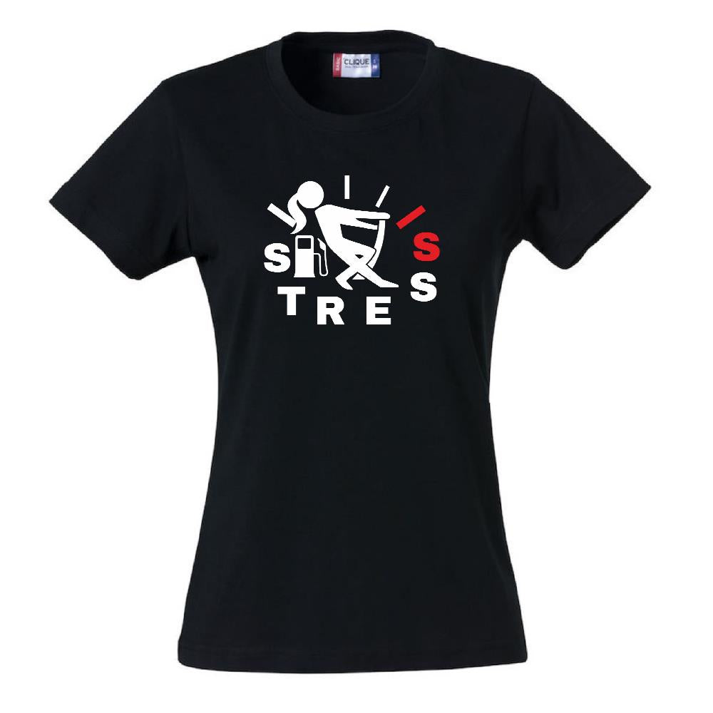 T-Shirt “Pieno di Stress” – Maglietta Simpatica Manica Corta – PS 28870-A019