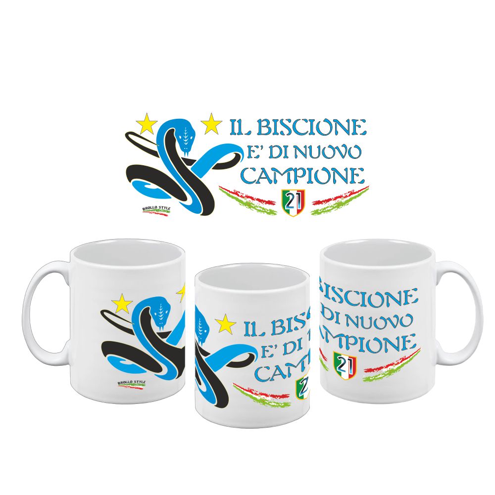 Tazza Scudetto Inter – Campioni D'italia 25/26 21 Scudetti – PS 09370-INT-002