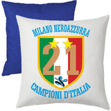 Cuscino Calcio Inter Campioni d’Italia 2026 – 21 Scudetti Seconda Stella – 38×38 cm – PS 10746-INT01