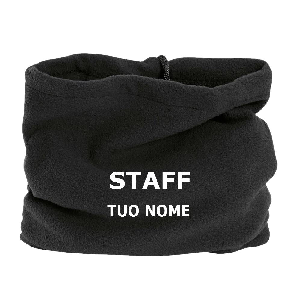 Fascia ScaldaCollo In Polar Trasformabile In Cappello Con Cordino Personalizzata Con Ricamo PS 40311