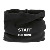 Fascia ScaldaCollo In Polar Trasformabile In Cappello Con Cordino Personalizzata Con Ricamo PS 40311