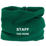 Fascia ScaldaCollo In Polar Trasformabile In Cappello Con Cordino Personalizzata Con Ricamo PS 40311
