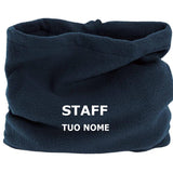 Fascia ScaldaCollo In Polar Trasformabile In Cappello Con Cordino Personalizzata Con Ricamo PS 40311