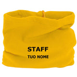 Fascia ScaldaCollo In Polar Trasformabile In Cappello Con Cordino Personalizzata Con Ricamo PS 40311