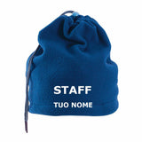 Fascia ScaldaCollo In Polar Trasformabile In Cappello Con Cordino Personalizzata Con Ricamo PS 40311