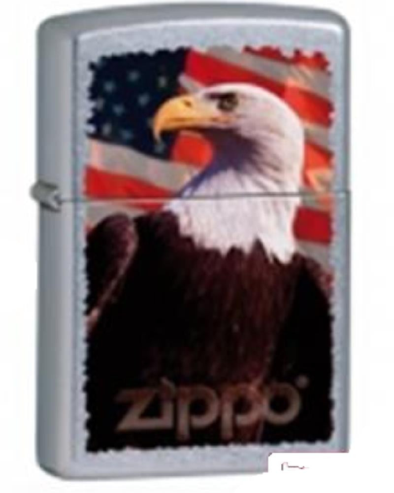 Accendino Zippo Eagle American Flag – Aquila su Bandiera Americana – PS 03302