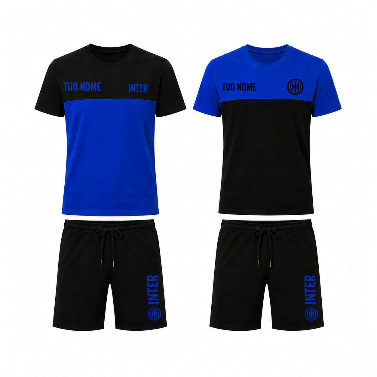 Pigiama Inter – Pigiami Leggeri FC Internazionale Prodotto Ufficiale Personalizzabile  – PS 46697