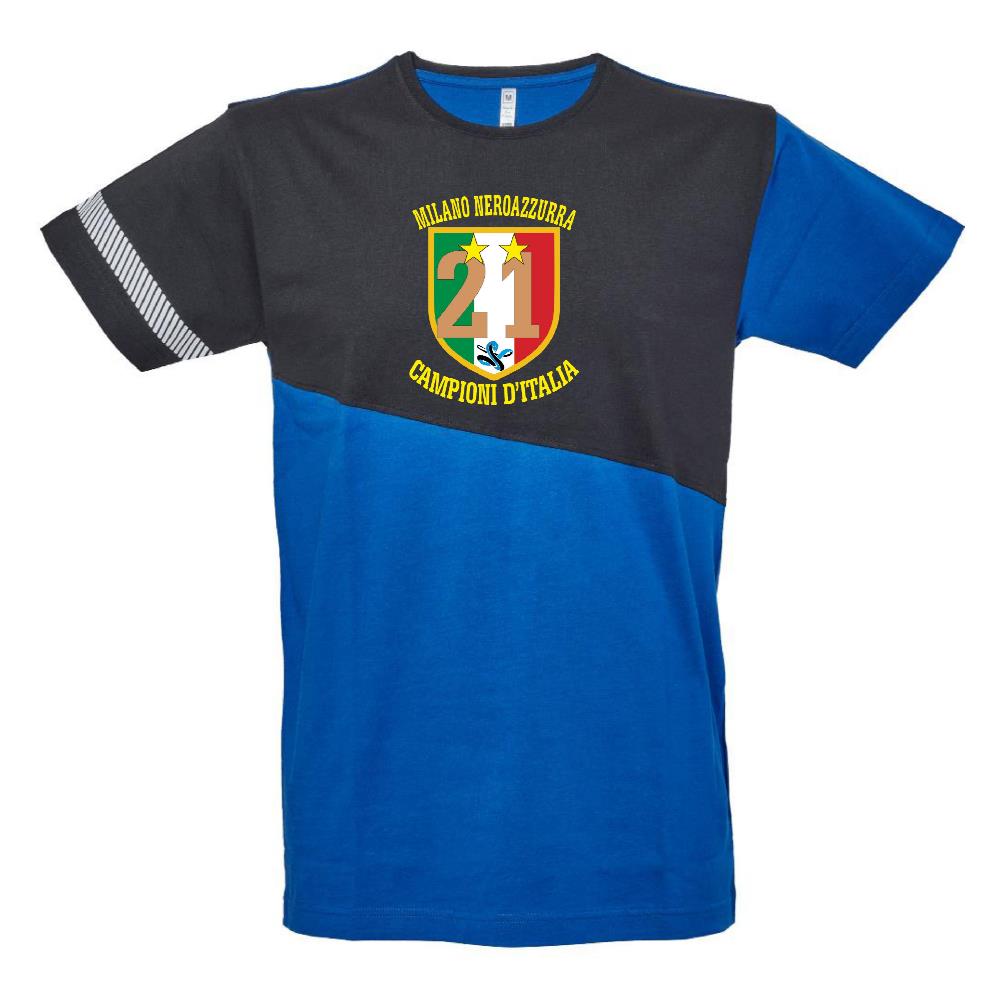 T-Shirt Inter Campione d’Italia 2025/2026 -  21 Scudetti 2 Stelle – PS 09600-INT