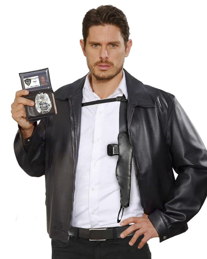 Fondina con Pistola – Accessorio Costume Carnevale Polizia – PS 10157