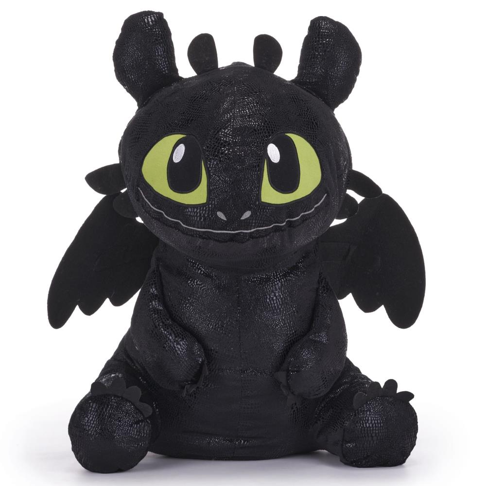 Peluche Dragon Trainer Furia Buia Toothless 46 cm – Pupazzo Nero Morbido – Mod. PS 04222