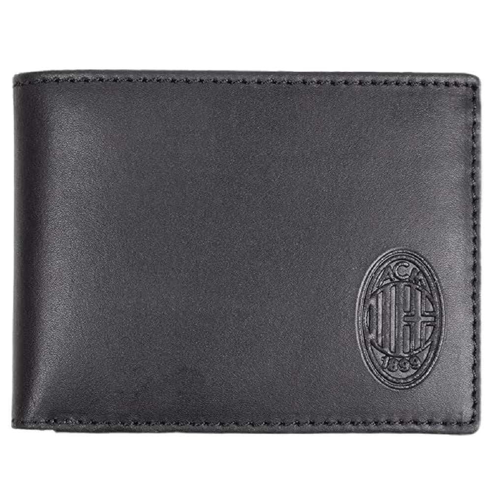 Portafoglio in Vera Pelle con Portamonete – Prodotto Ufficiale AC Milan Cod. PS 04678