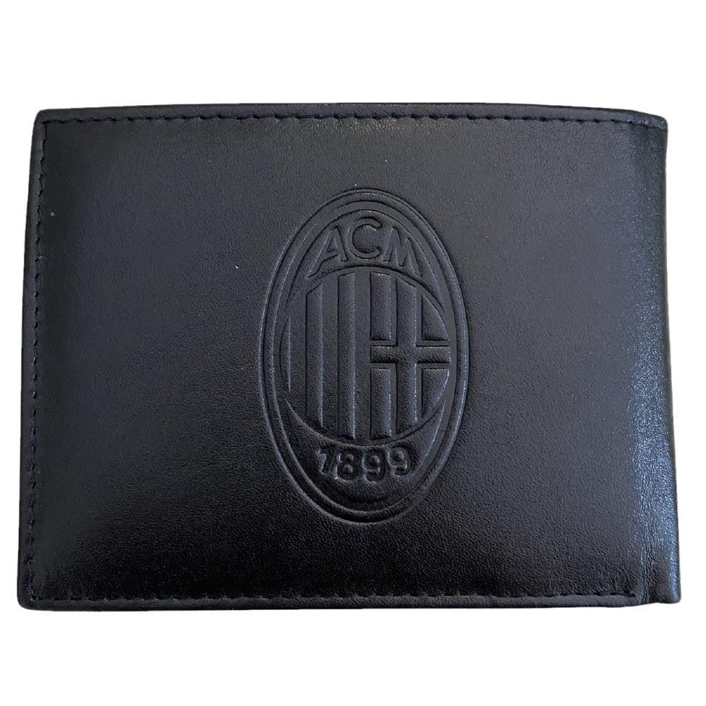 Portafoglio in Vera Pelle con Portamonete – Prodotto Ufficiale AC Milan Cod. PS 04692