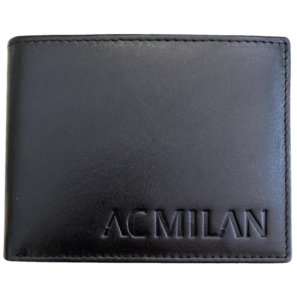 Portafoglio in Vera Pelle con Portamonete – Prodotto Ufficiale AC Milan Cod. PS 04692