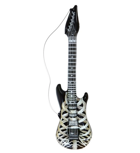 Chitarra Gonfiabile Scheletro – Accessori Carnevale / Halloween – PS 10278