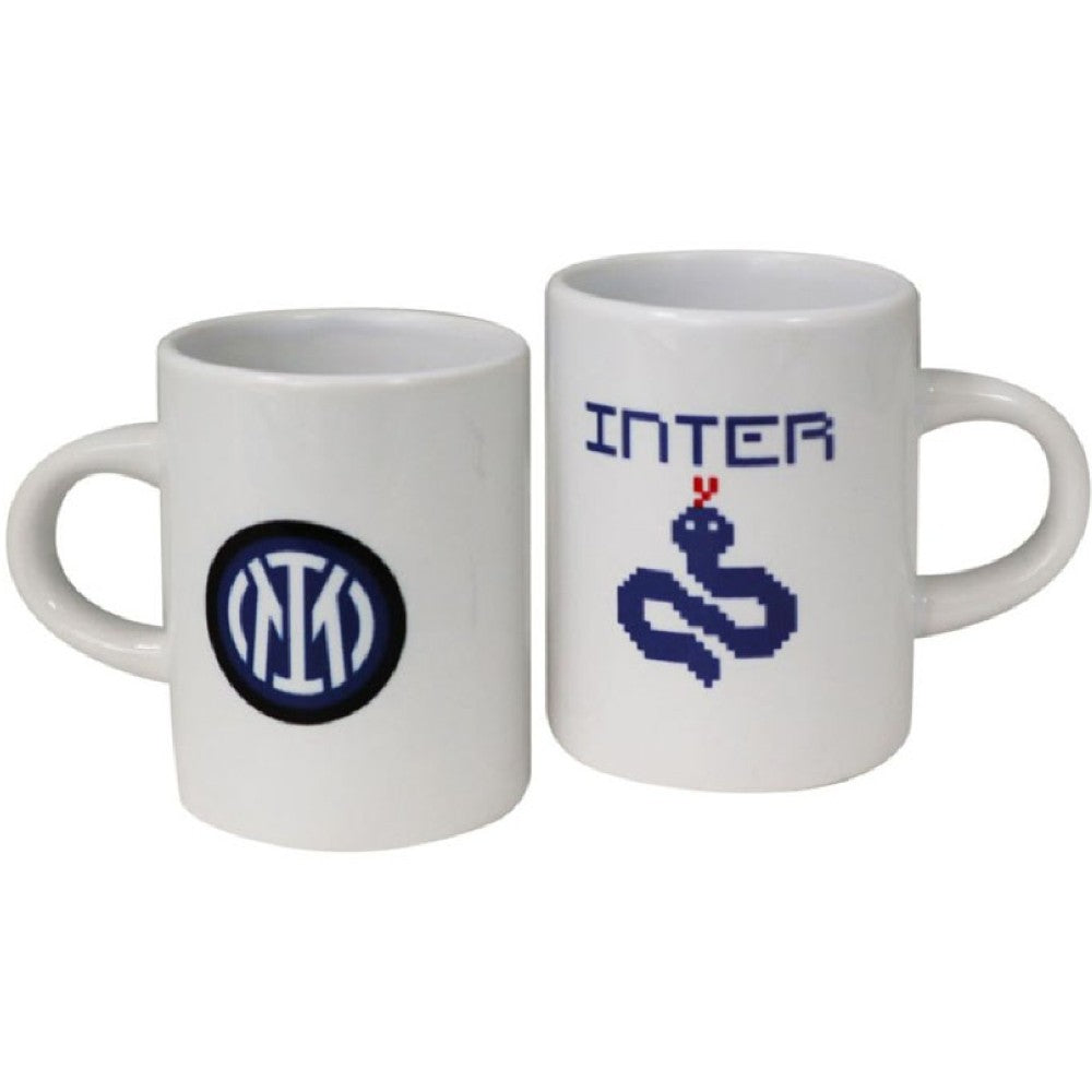 Set 2 Tazzine da Caffè in Ceramica FC Internazionale Milano – Prodotto Ufficiale Inter PS 04810
