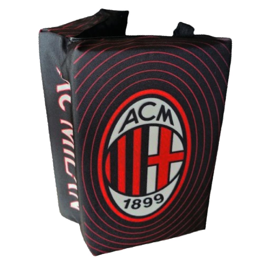 Cuscino da Stadio AC Milan Nero  – Gadget Tifosi Rossoneri – 25 x 16 x 8 cm – PS 04829