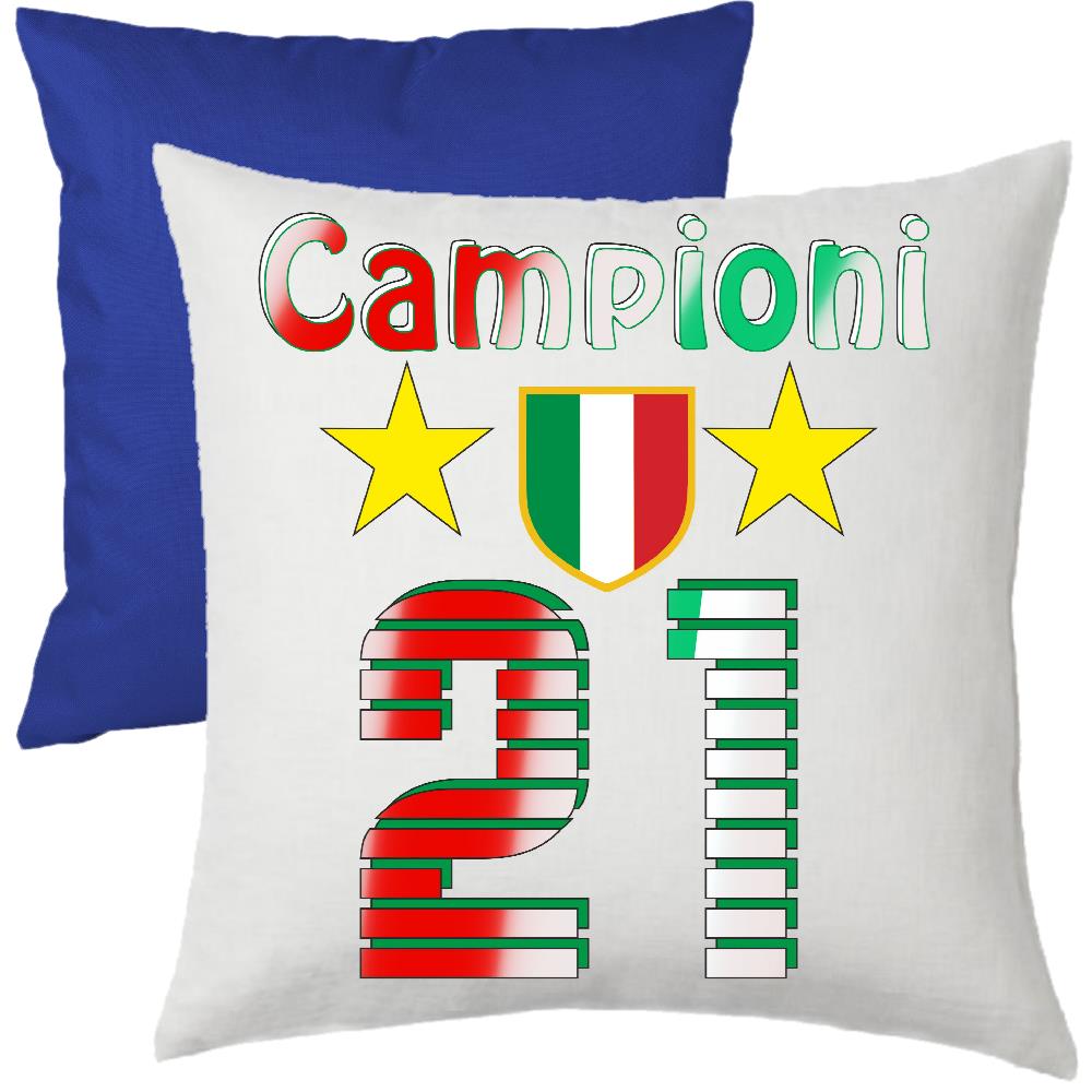 Cuscino Calcio Inter Campioni d’Italia 2026 – 21 Scudetti Seconda Stella – 38×38 cm – PS 10746-INT01