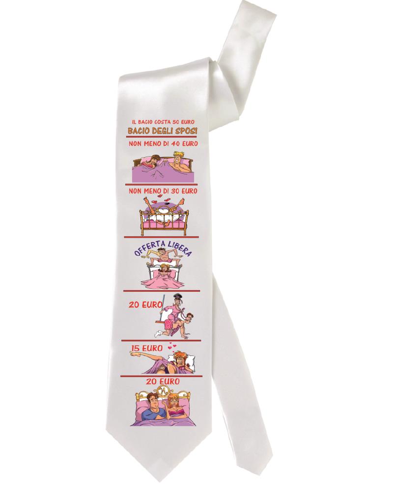 Cravatta Da Taglio Sposo Kamasutra Scherzo Matrimonio Gadget Idea Regalo PS 05197-001