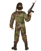 Costume di Carnevale Bambino Travestimento Militare Soldato Muscoloso – PS 26184