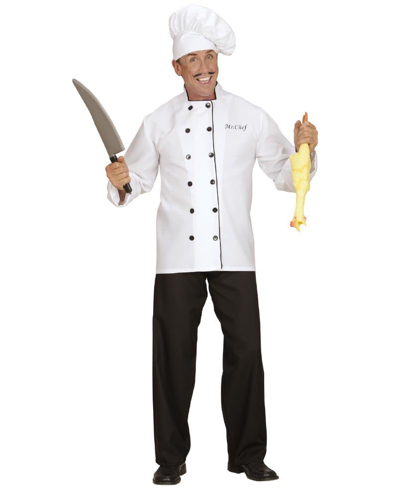 Costume di Carnevale Uomo Chef – Travestimento da Cuoco – PS 26321