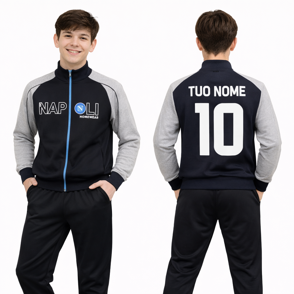 Tuta Pigiama Napoli Ragazzo – Homewear Ufficiale – Personalizzabile PS 41149