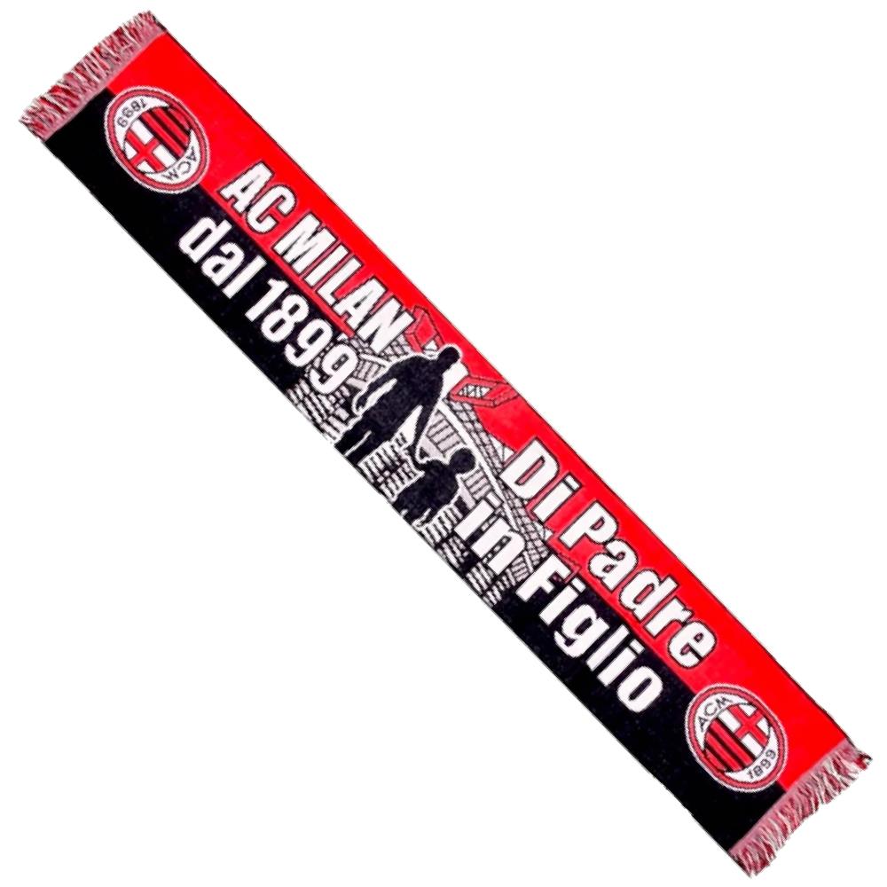 Sciarpa da Stadio Milan Calcio Jacquard – Prodotto Ufficiale AC Milan Cod. PS 06033
