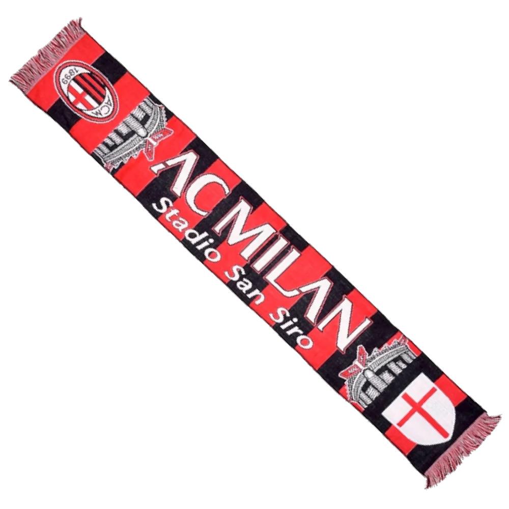 Sciarpa da Stadio Milan Calcio Jacquard – Prodotto Ufficiale AC Milan Cod. PS 06039