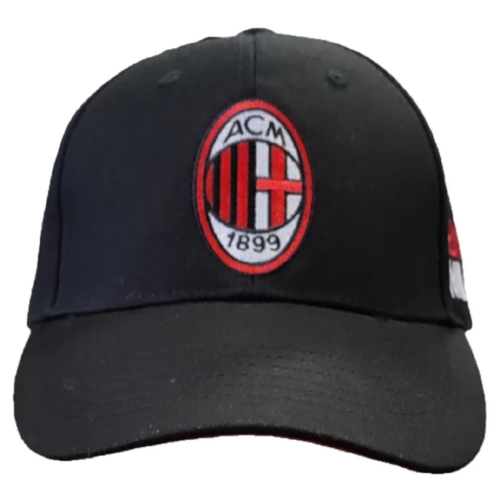 Cappellino Baseball Uomo AC Milan con Visiera – Nero – One Size Man – PS 06053